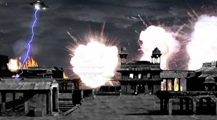 UFO Attack on Dwarva, Krishna's City
